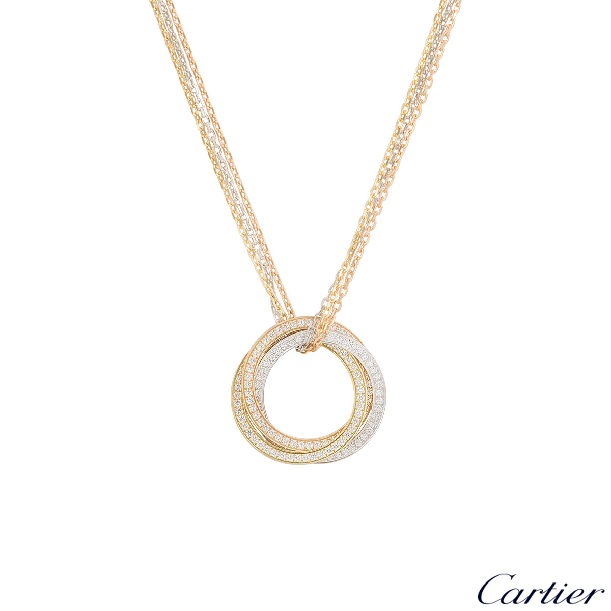 cartier trinity pendant necklace